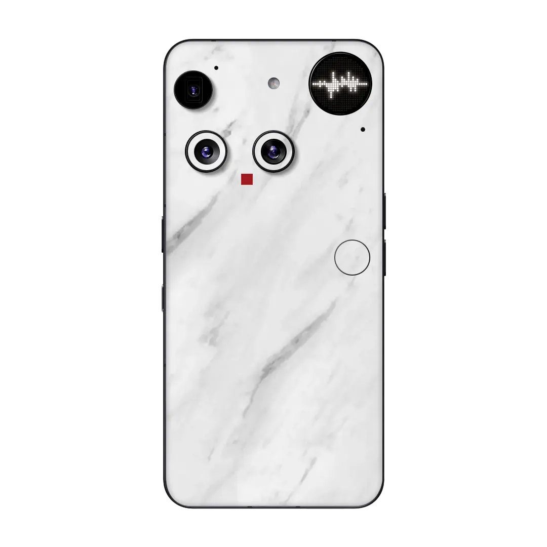 Preload Flat Back / White Marble