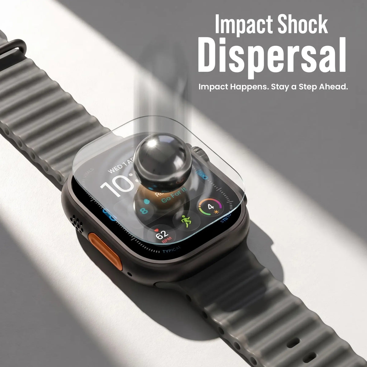 Apple Watch Ultra / Ultra 2 / Ultra 3 / Ultra 4 Tempered Glass Screen Guard Protector