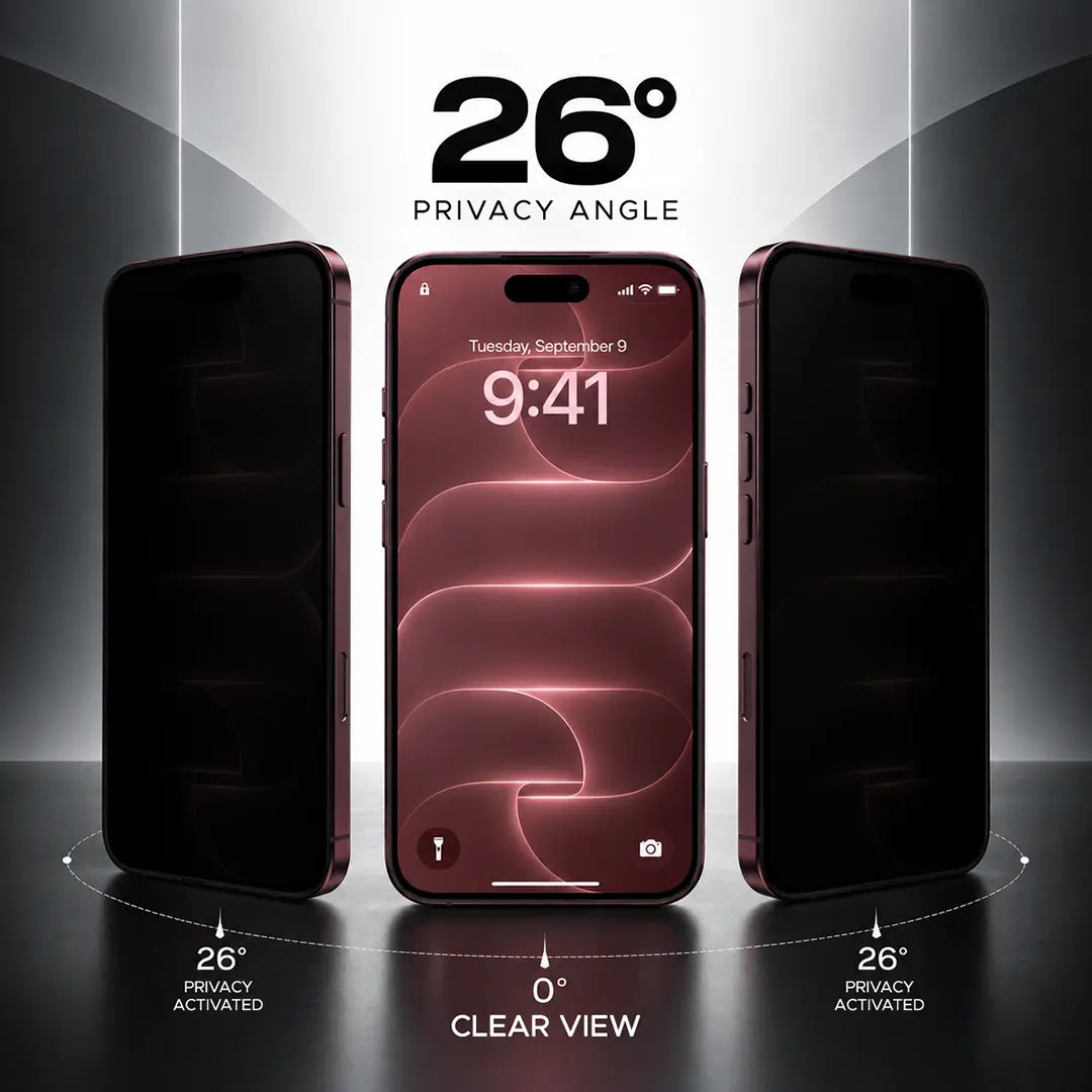 iPhone 18 Pro Privacy Tempered Glass Screen Protector
