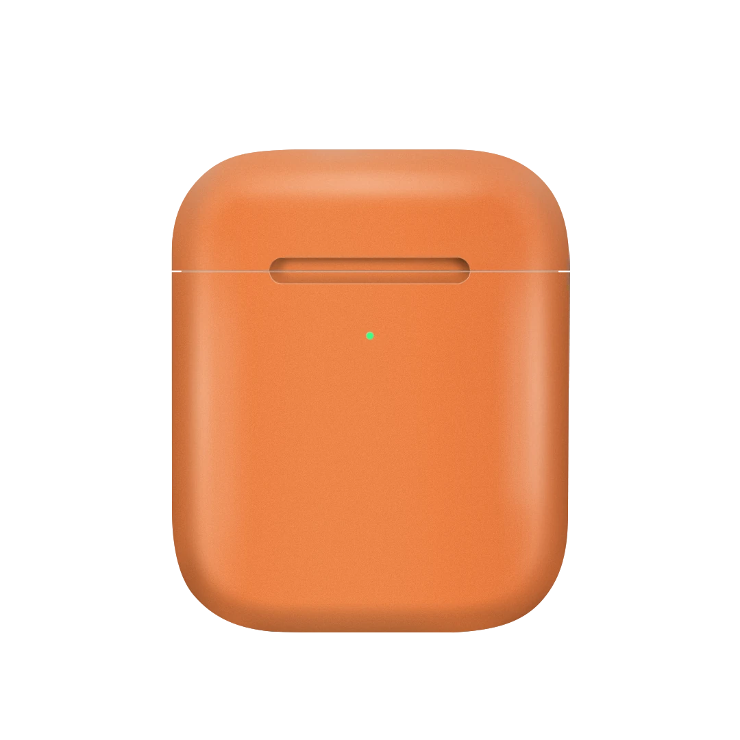 apple airpods gen 2 cosmic orange mobile skins & wraps