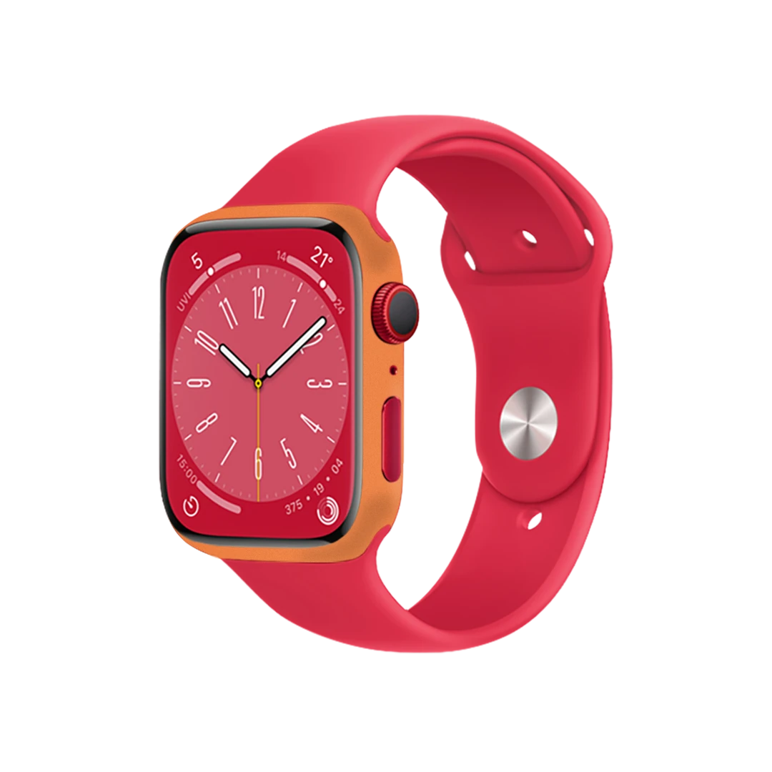 apple watch series 7 (45mm) cosmic orange mobile skins & wraps