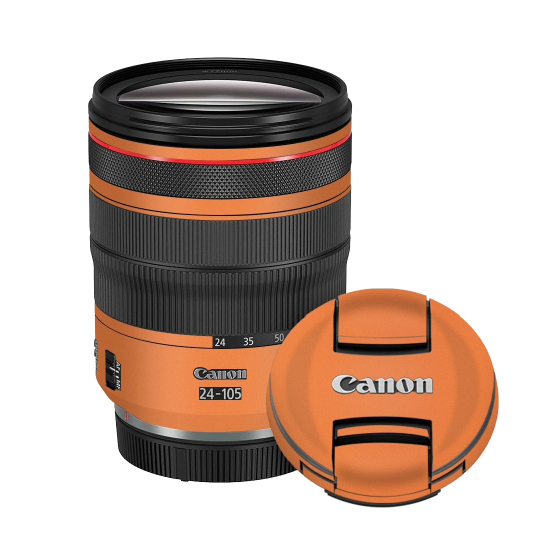 canon rf 24-105mm f/4l is usm lens cosmic orange mobile skins & wraps