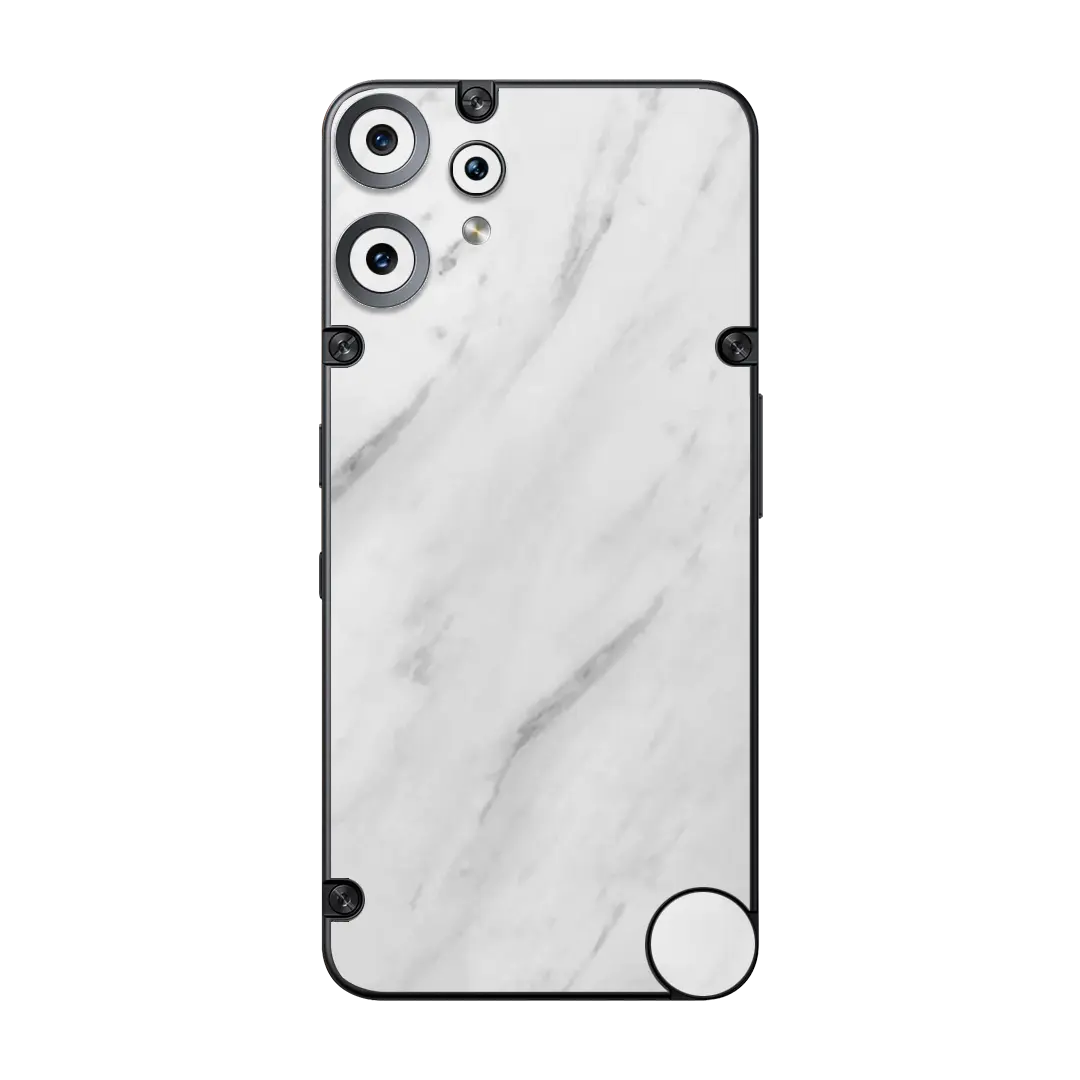 Preload Flat Back / White Marble