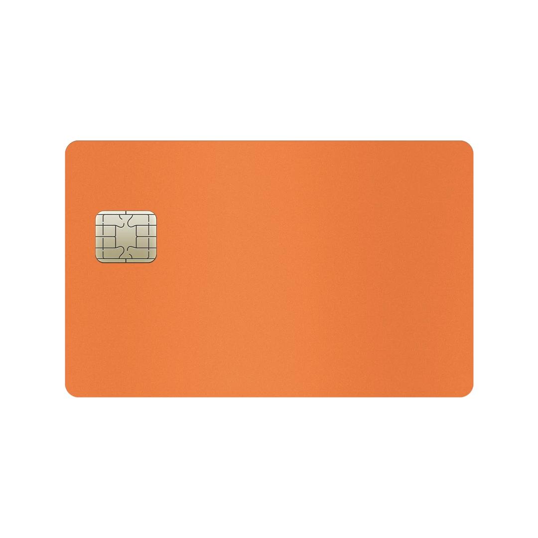 credit / debit card full cover cosmic orange mobile skins & wraps