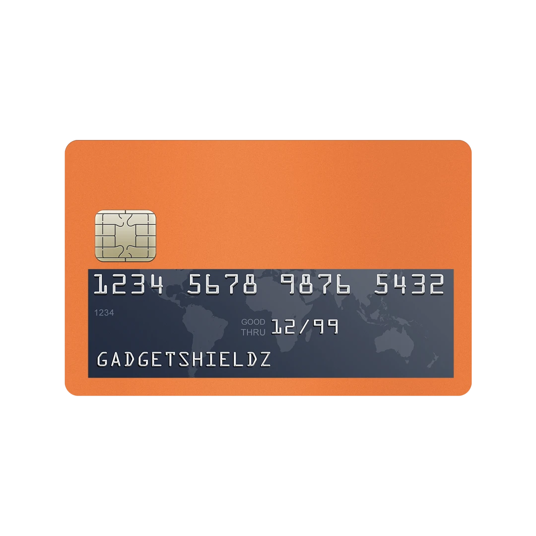 credit / debit card window cover cosmic orange mobile skins & wraps