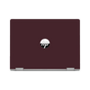 HP ProBook X360 435 G8 Laptop Skins & Wraps - Minimum Burgundy Skin