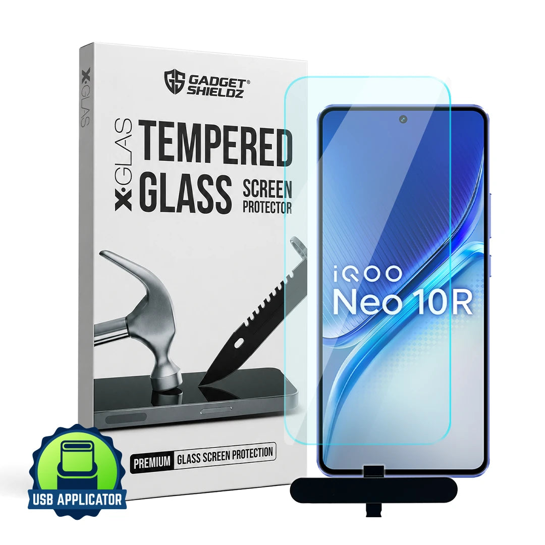 iQOO Neo 10R Tempered Glass Screen Guard Protector