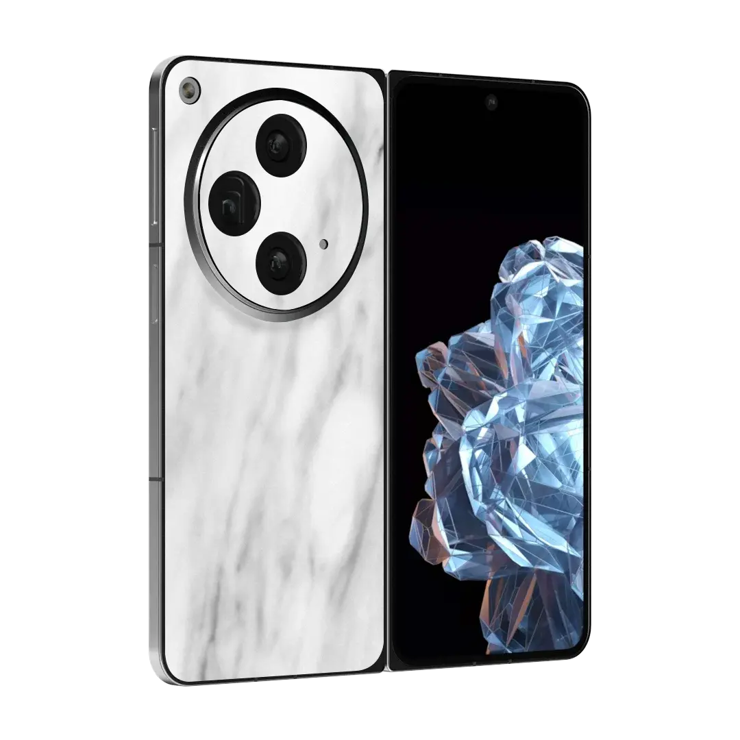 Preload Flat Back / White Marble