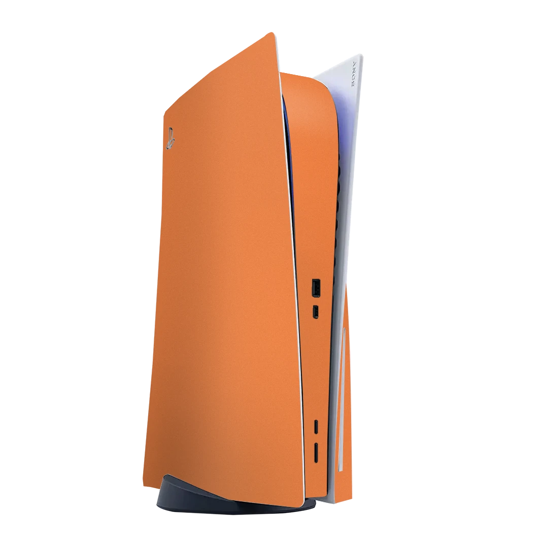 playstation 5 (ps5) disc edition cosmic orange mobile skins & wraps