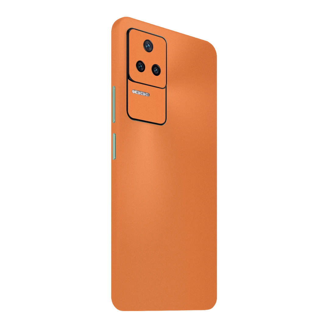 poco f4 cosmic orange mobile skins & wraps
