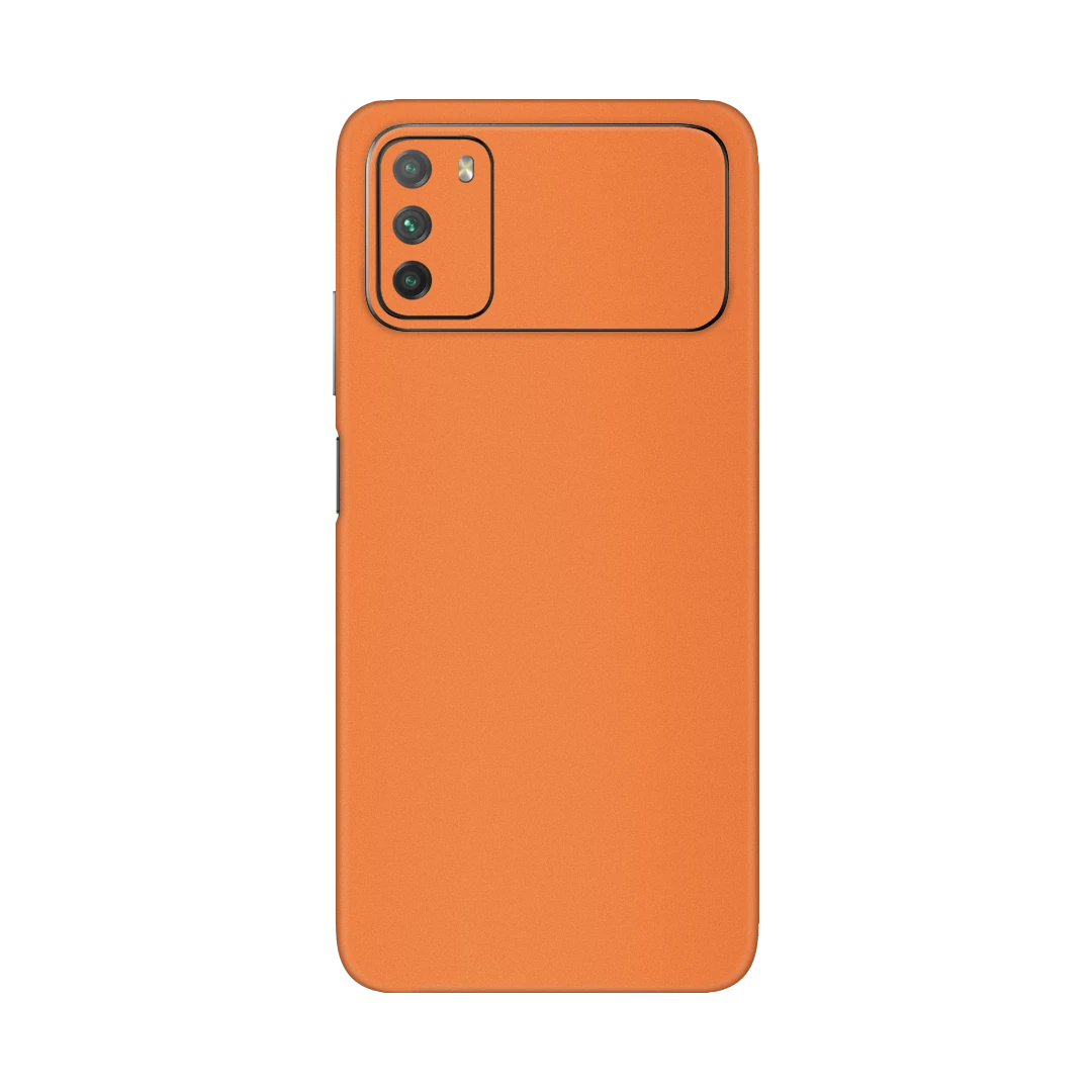 poco m3 cosmic orange mobile skins & wraps