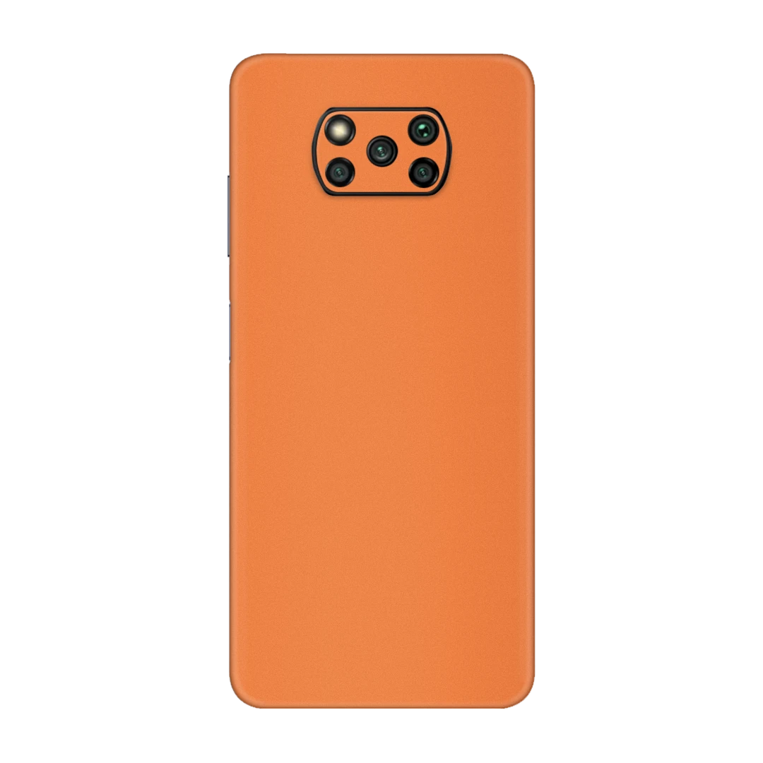 poco x3 cosmic orange mobile skins & wraps