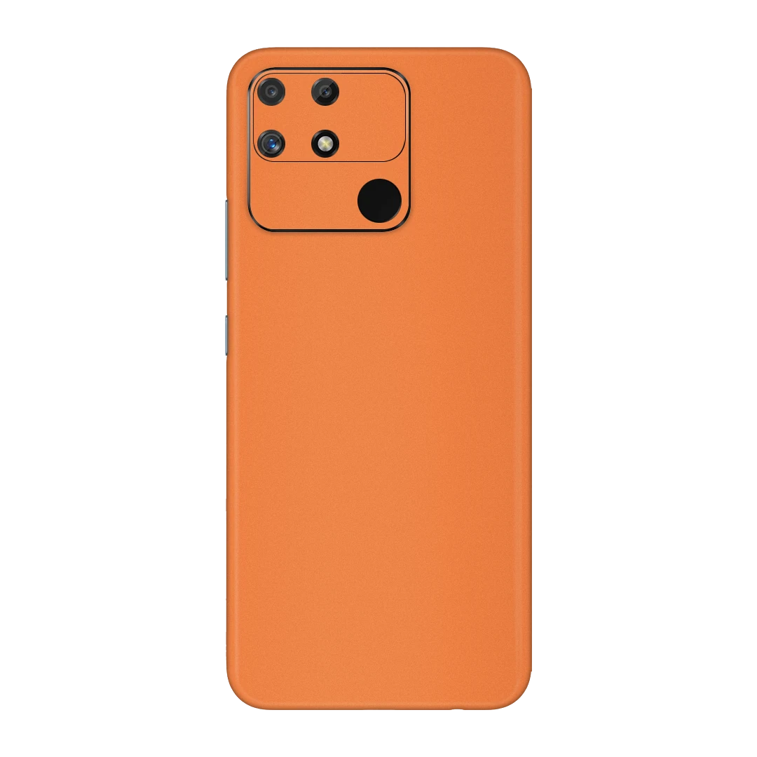realme narzo 50a cosmic orange mobile skins & wraps