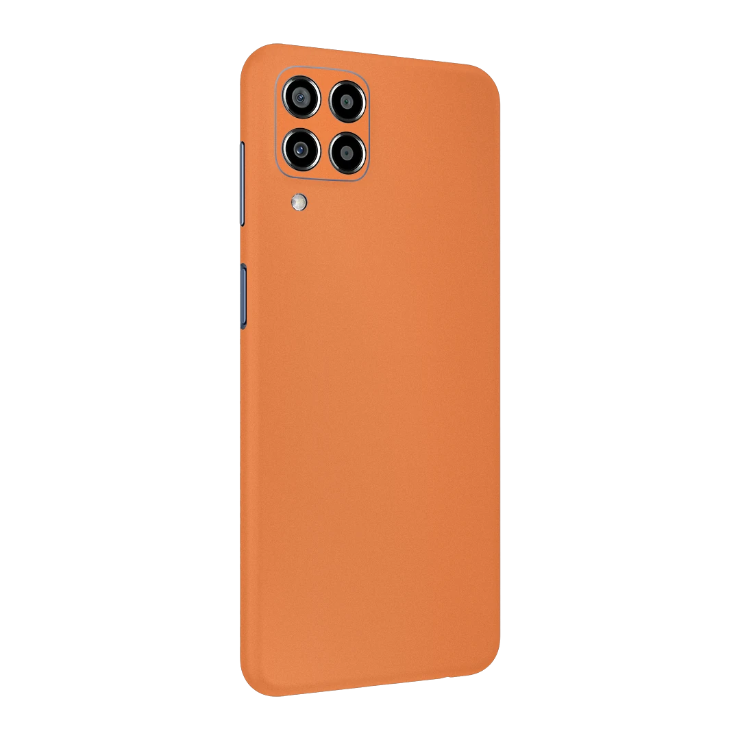 galaxy f22 cosmic orange mobile skins & wraps