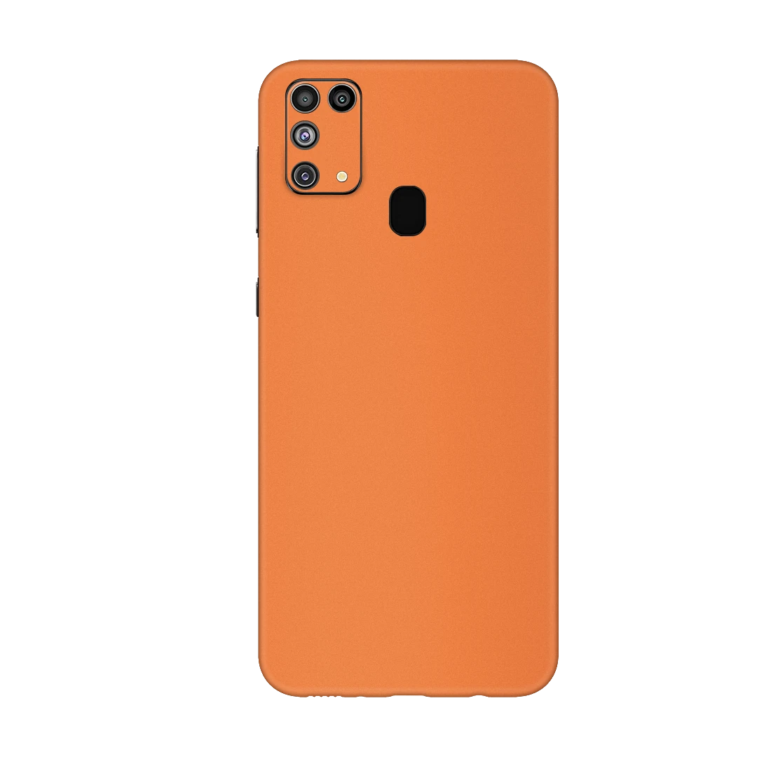 galaxy m31 cosmic orange mobile skins & wraps