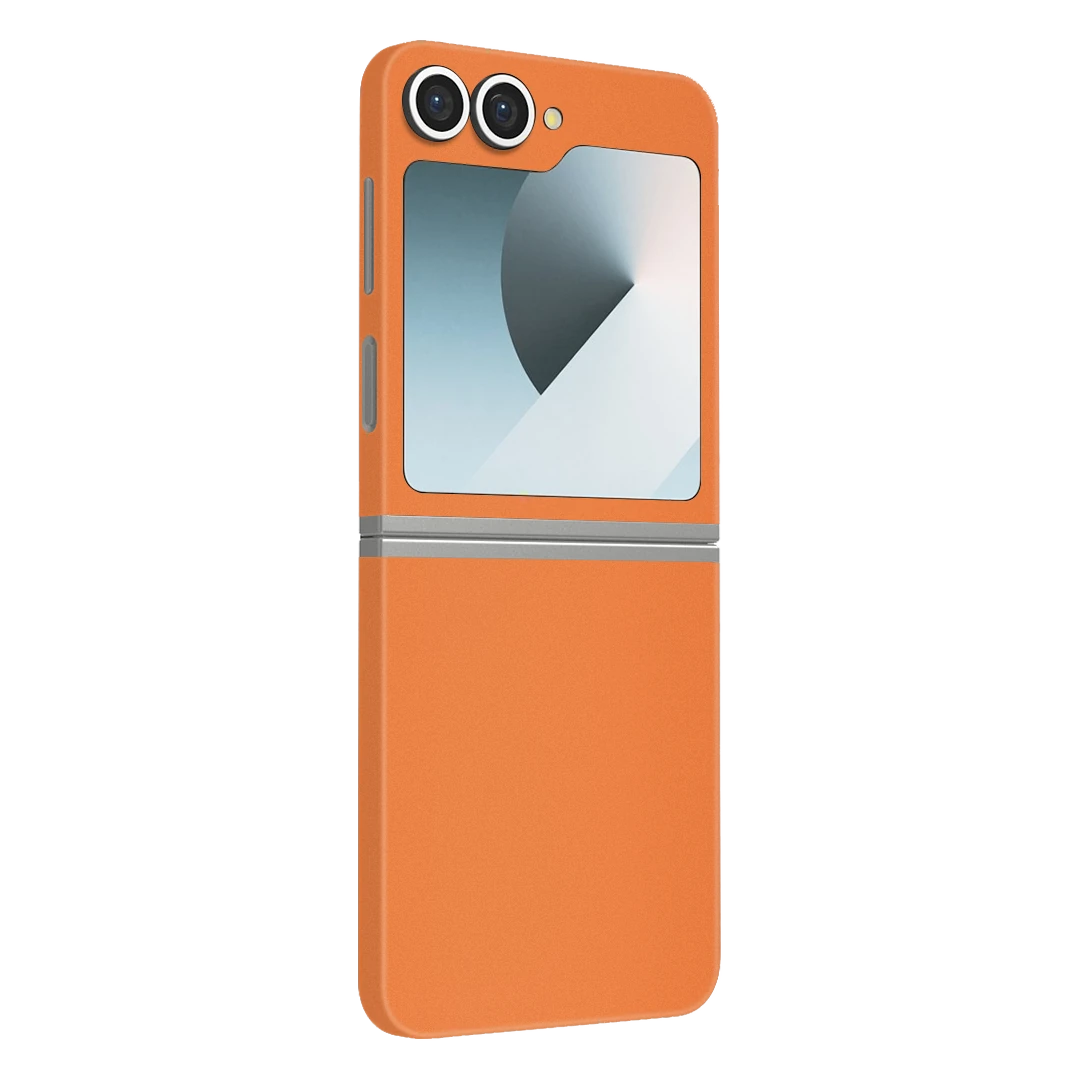 galaxy z flip 7 fe cosmic orange mobile skins & wraps