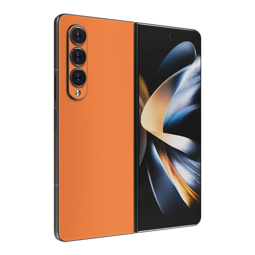 galaxy z fold 4 cosmic orange mobile skins & wraps