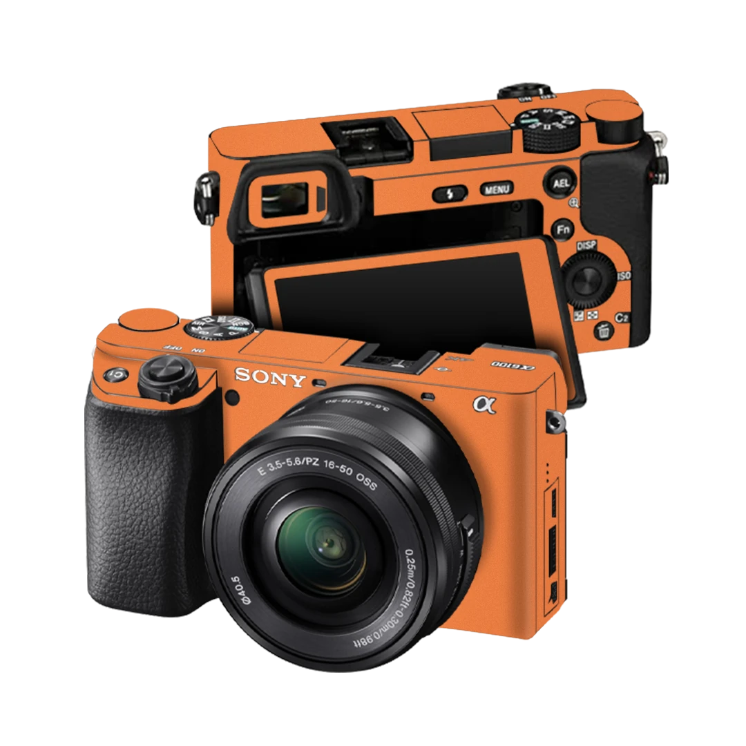 sony alpha 6100 cosmic orange mobile skins & wraps