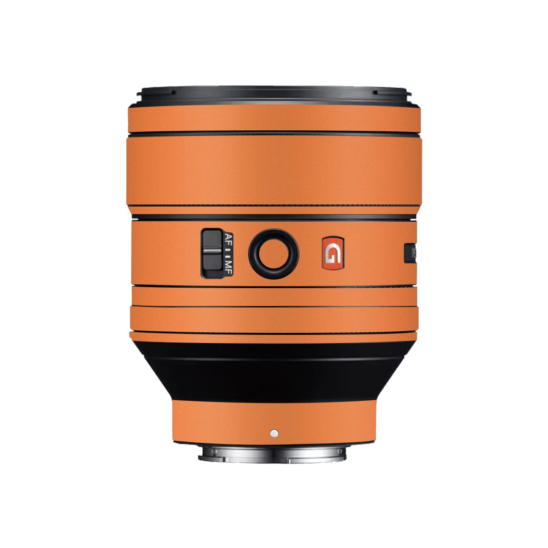 sony fe 85mm f1.4 gm lens cosmic orange mobile skins & wraps