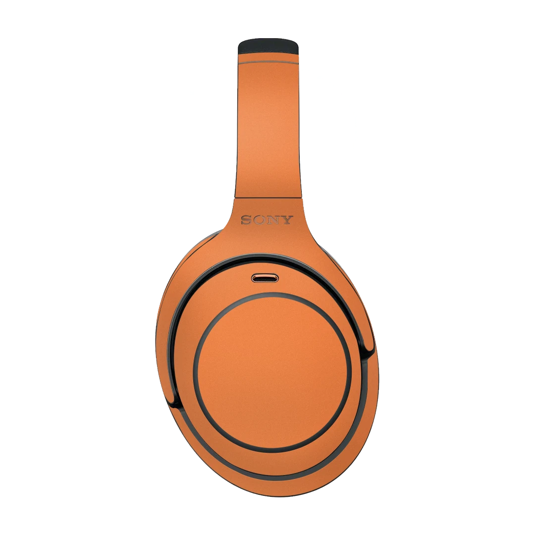 sony wh-1000xm3 wireless headphone cosmic orange mobile skins & wraps