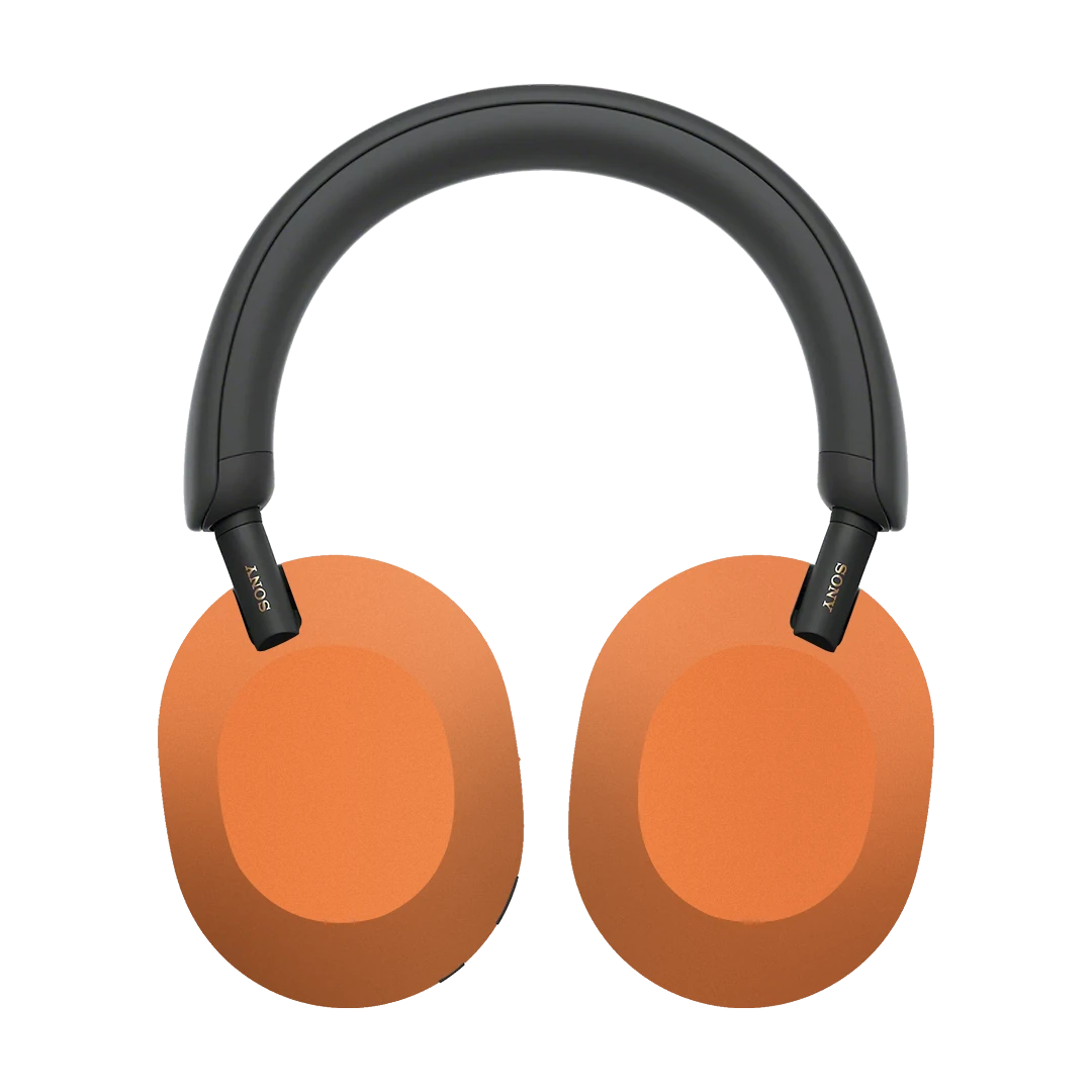 sony wh-1000xm5 wireless headphone cosmic orange mobile skins & wraps