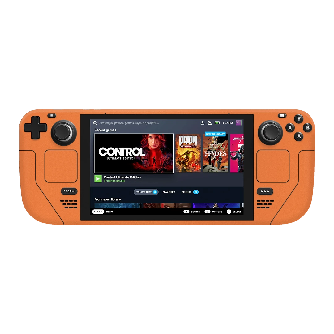 steam deck cosmic orange mobile skins & wraps